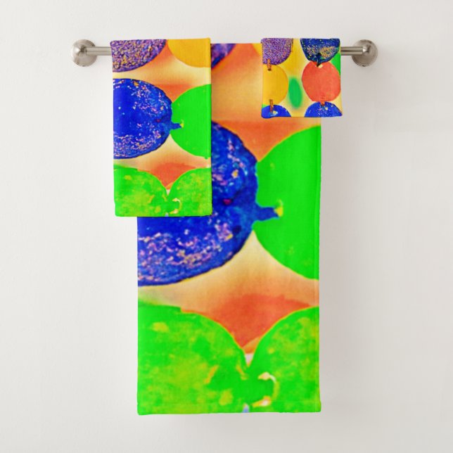 Vibranntes Bead String Design Badhandtuch Set (Insitu)