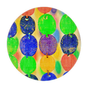 Vibranntes Bead String Design Schneidebrett