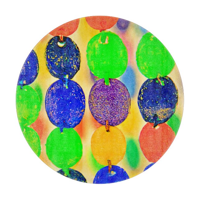 Vibranntes Bead String Design Schneidebrett (Vorderseite)