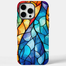 Vibranntes, festes Glas Abstrakt iPhone 16 Pro Max Hülle