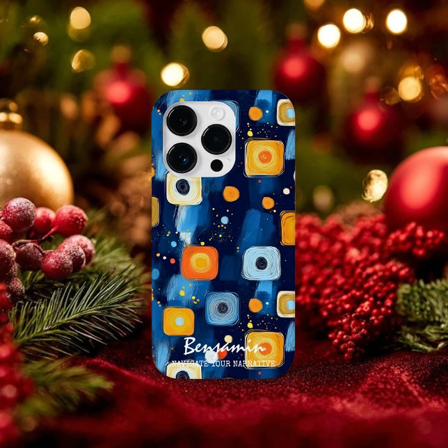 Vibrant Abstract Geometric Swirl Pattern Phone Case-Mate iPhone 14 Pro Hülle (Von Creator hochgeladen)