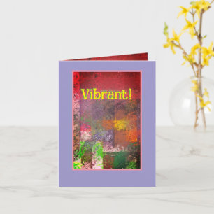 VIBRANT! ABSTRAKTE MEHRFARBIGE NOTENKARTE KARTE