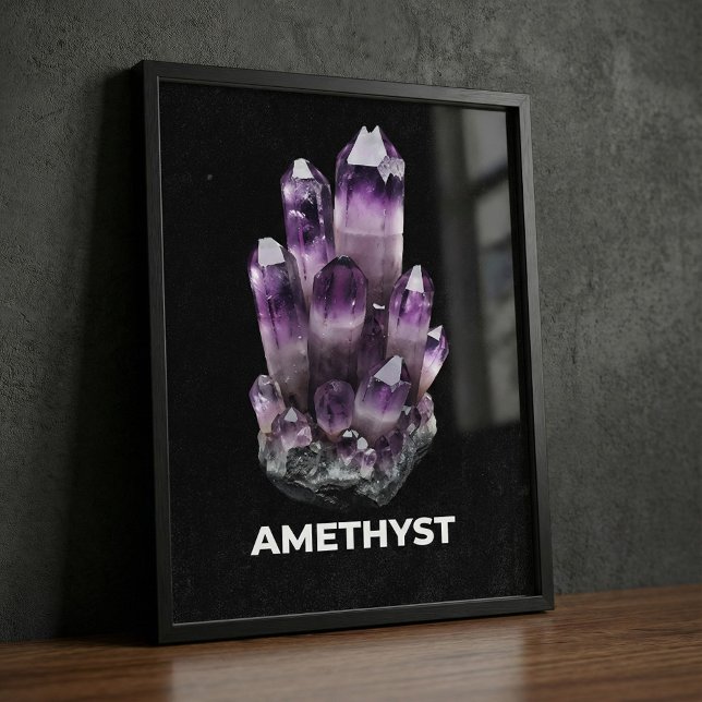 Vibrant Amethyst Crystal Poster (Von Creator hochgeladen)