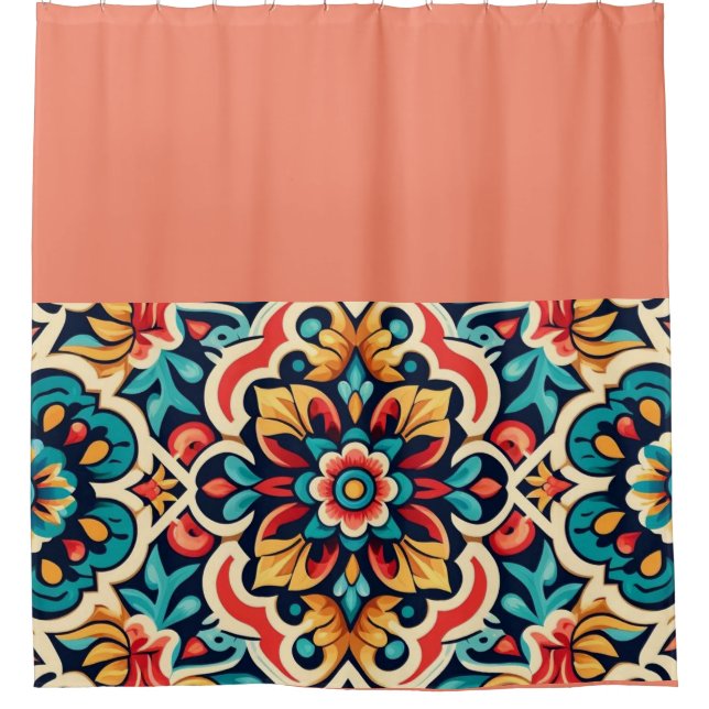 Vibrant Cantaro mexicain Design Douche rideau (Devant)