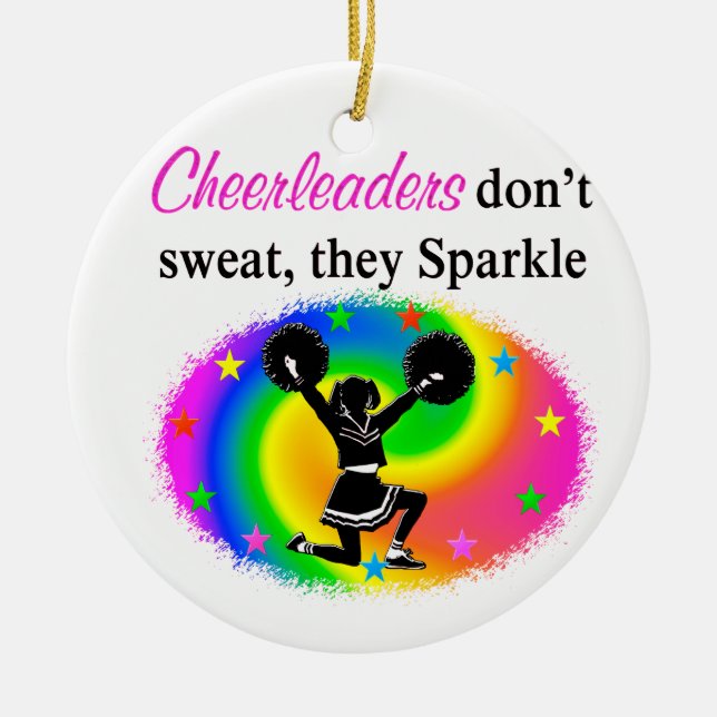 VIBRANT CHEERLEADER KERAMIK ORNAMENT (Vorne)