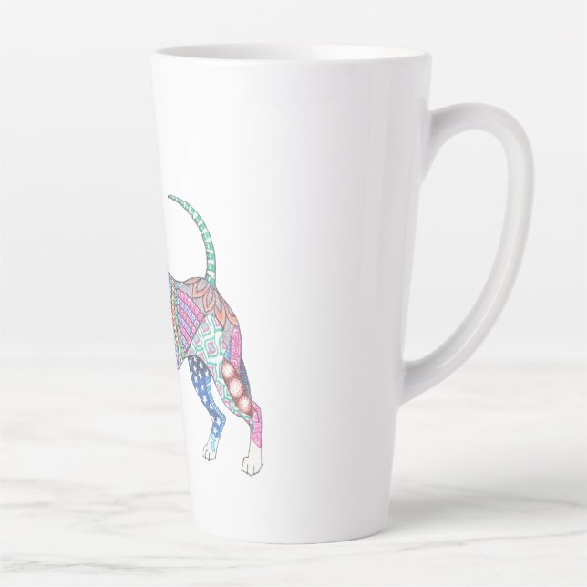 Vibrant Chihuahua  Large Latte Mug Milchtasse (Rechts)