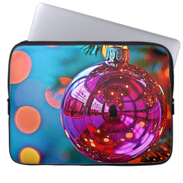 Vibrant Christmas Ornament Sparkle Design Laptopschutzhülle