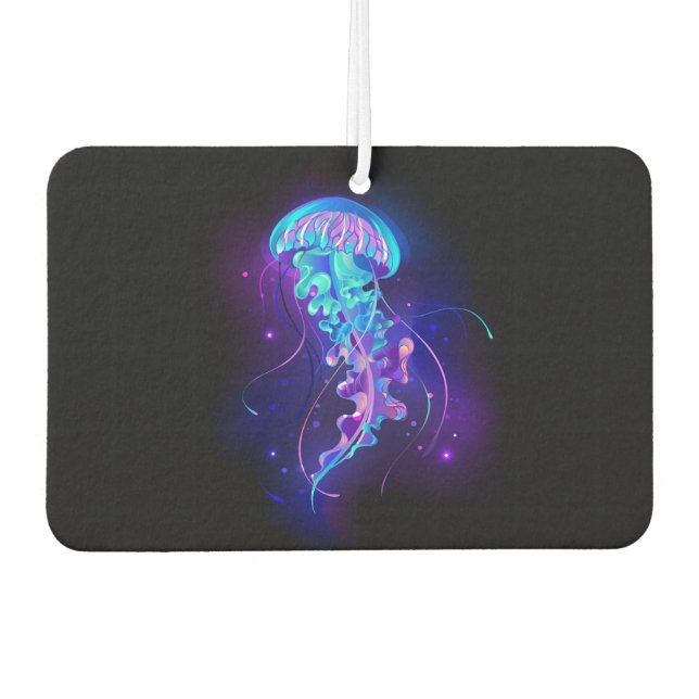 Vibrant Color Glowing Jellyfish Autolufterfrischer (Vorderseite)