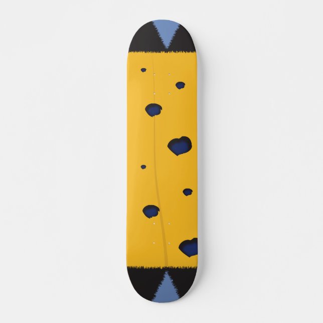 Vibrant Color Pattern Skateboard (Vorne)