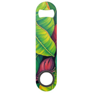 Vibrant coloré Banana Foliage Motif