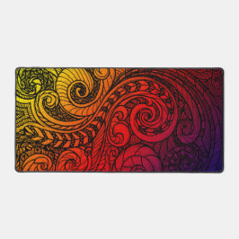 Vibrant Doodle Art Schreibtischunterlage