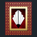 Vibrant Elegant Art Deco Poster. Poster<br><div class="desc">If you choose to download, Your local Walgreen store makes board posters of your download into different sizes and in various textures at a very good price. Sometimes with a discount. A tip from my US friend. For UK see "Digital Printing" online. I really love how this poster turned out....</div>