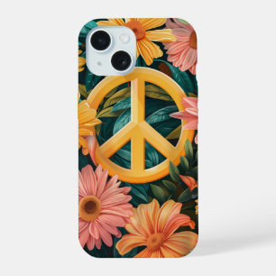 Vibrant Été Floral Paix Signal Téléphone Case