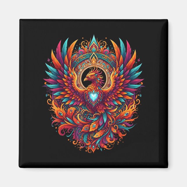 Vibrant Fantasy Pcute Ss Cute Ssnix Mythical Bird  Magnet (Vorne)