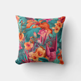 Vibrant Floral Beauty Tropical Interior Kissen