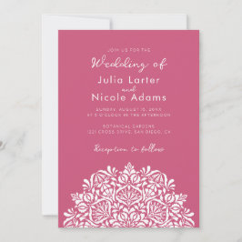 Vibrant Floral Fragrance Delight Mandala Wedding Einladung