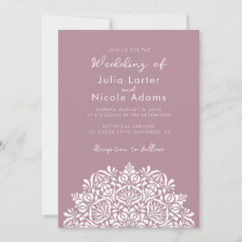 Vibrant Floral Fragrance Delight Mandala Wedding Einladung