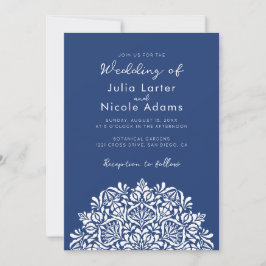 Vibrant Floral Fragrance Delight Mandala Wedding Einladung