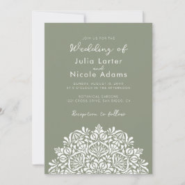 Vibrant Floral Fragrance Delight Mandala Wedding Einladung