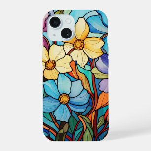 Vibrant Floral Vitré Verre Art Fleur Amoureux Mama