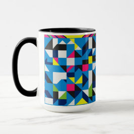 Vibrant Geometric Abstrakt Combo Tasse 15 oz - Mod