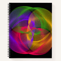 Vibrant Glossy Finish Geometric Notebook