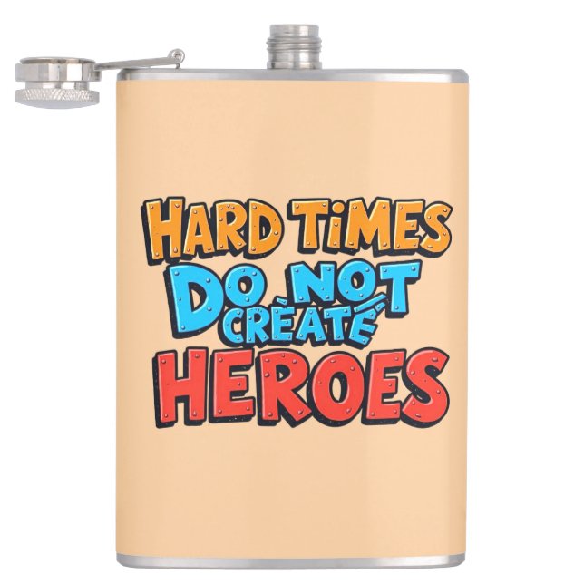 Vibrant Gradient Typographical Create Heroes  Flachmann (Geöffnet)