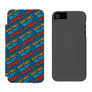 Vibrant Gradient Typographical Create Heroes  Incipio Watson™ iPhone 5 Geldbörsen Hülle