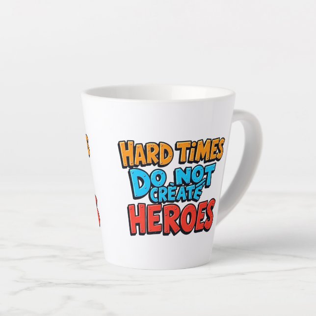 Vibrant Gradient Typographical Create Heroes  Milchtasse (Rechte Ecke)