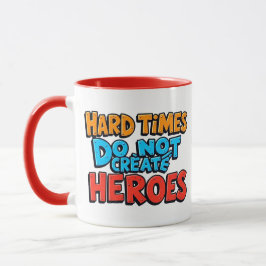 Vibrant Gradient Typographical Create Heroes Tasse