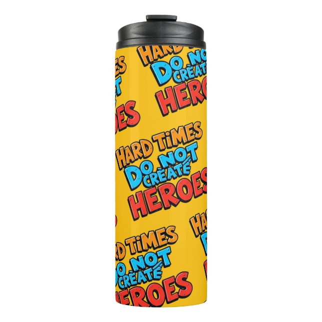 Vibrant Gradient Typographical Create Heroes  Thermosbecher (Vorderseite)