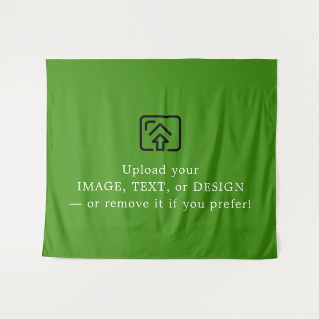 Vibrant Green Christmas Tapestry for Festive Walls Wandteppich (Vorderseite (Horizontal))