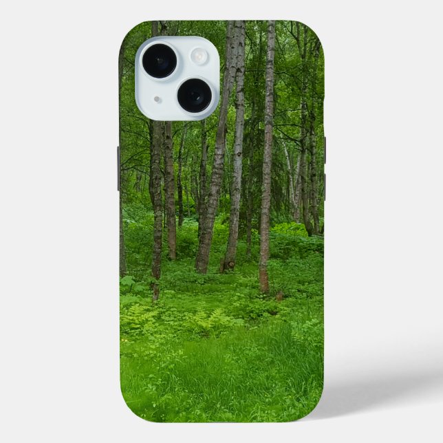 Vibrant Green Woodland iPhone Case (Rückseite)