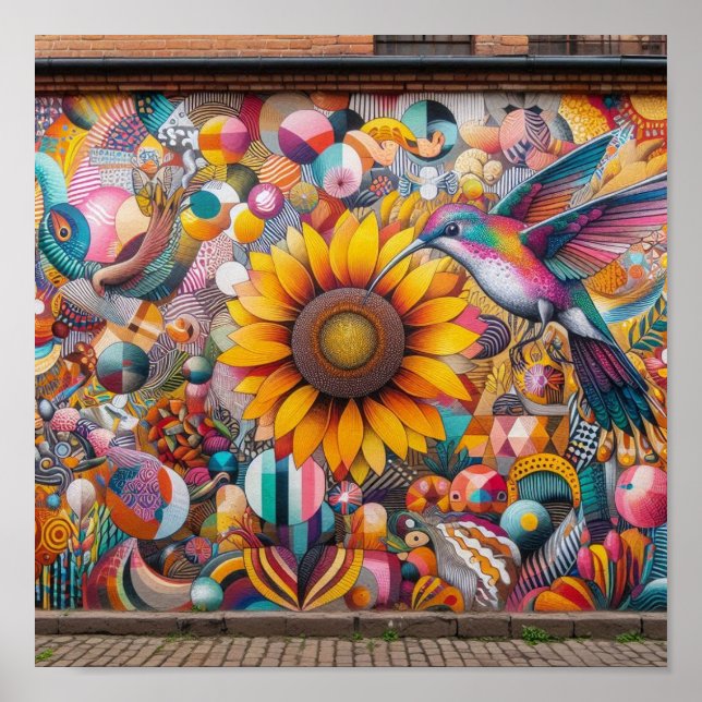 "Vibrant Harmony" Poster (Vorne)