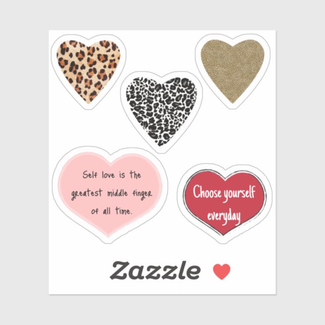 Vibrant hearts romance wallpaper aufkleber (Blatt)