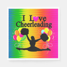 VIBRANT I LIEBE CHEERLEADPAPIER NAPKIN SERVIETTE