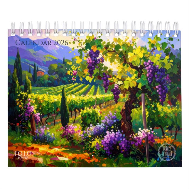 Vibrant Impasto Art Calendar 2026 Kalender (Titelbild)