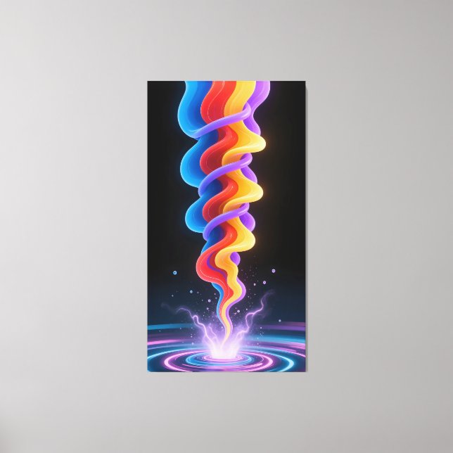 Vibrant ink pulses vibrate leinwanddruck (Vorderseite)