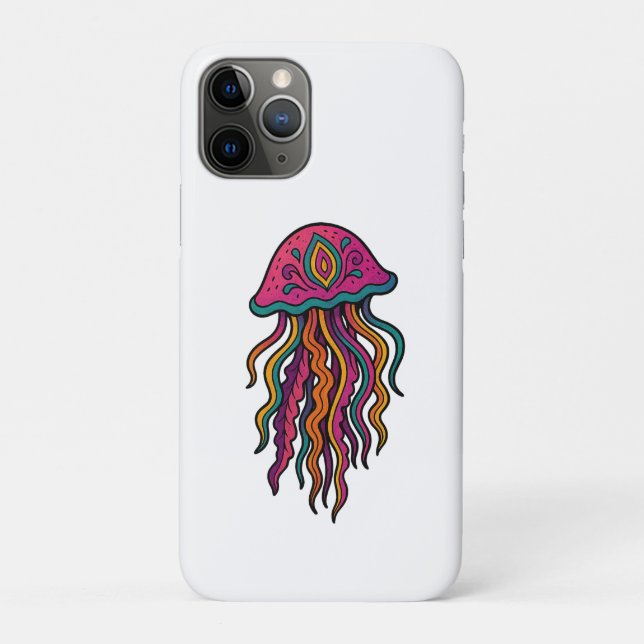Vibrant Jellyfish iPhone Case (Rückseite)