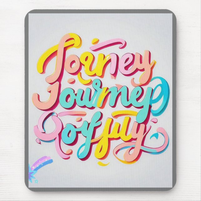 "Vibrant Journey Design" Mousepad (Vorne)