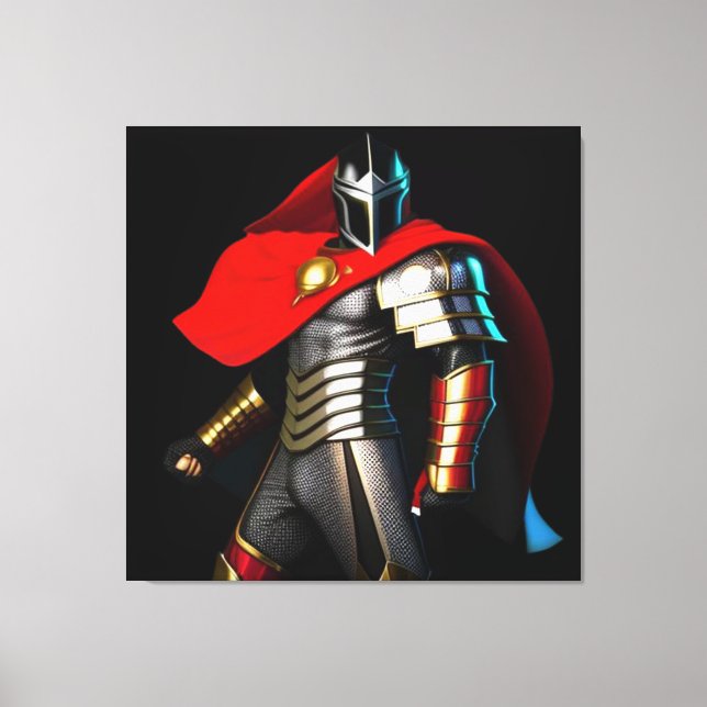 Vibrant Knight Leinwanddruck (Vorderseite)