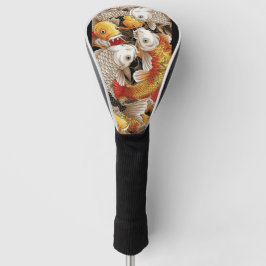 Vibrant Koi Harmony - Japanischer Koi Fisch Nahtlo Golf Headcover