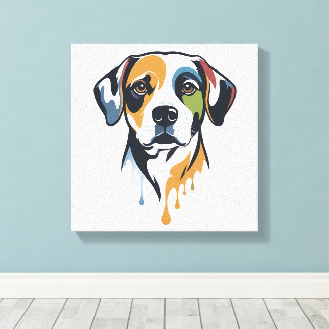 Vibrant Lab Pop Art Leinwanddruck (Insitu (Holzboden))