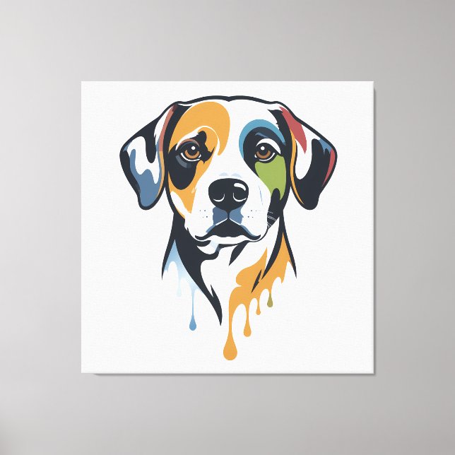 Vibrant Lab Pop Art Leinwanddruck (Vorderseite)