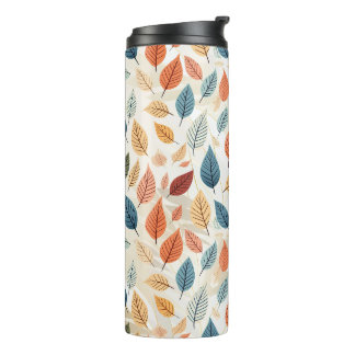 VIBRANT LEAF PATTERNS THERMOSBECHER