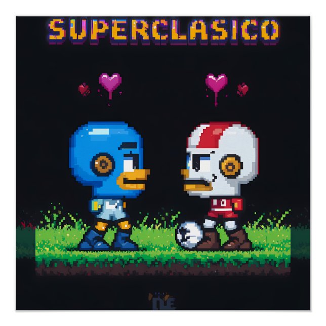 Vibrant "Less Is More" Abstract Graphic Poster (Vorderseite)