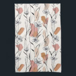 Vibrant Line‑Art Floral  Geschirrtuch<br><div class="desc">A modern kitchen towel featuring elegant black line‑art florals layered over soft blush, peach, and beige shapes. The minimalist, contemporary palette adds a warm, artistic touch to cooking, baking, hosting, and gift‑ready kitchen décor. Perfect for women who appreciate refined botanical design and a calm, stylish aesthetic in everyday home essentials....</div>