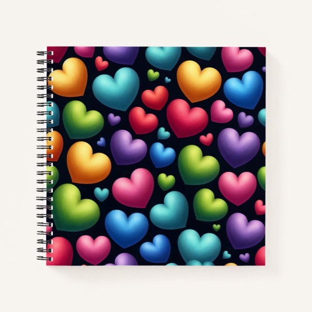 Vibrant Love Notizbuch (Vorderseite)