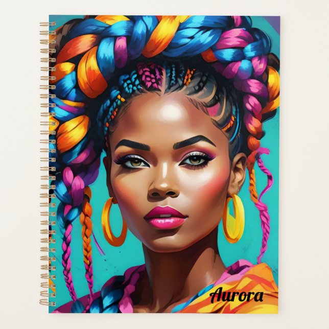 Vibrant Melanin Woman - Pop Art inspiré (Devant)