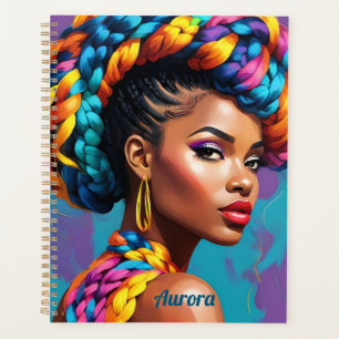 Vibrant Melanin Woman - Pop Art Inspiré Planner